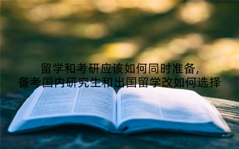 留学和考研应该如何同时准备,备考国内研究生和出国留学改如何选择
