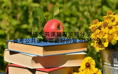 考研公共课复习策略分享,备考公共课有哪些好的复习经验分享