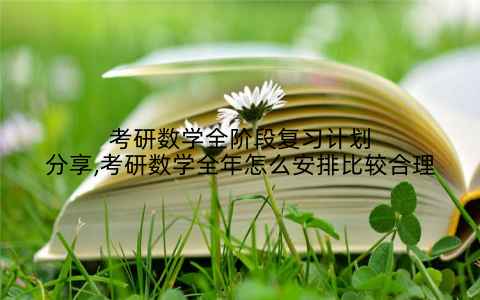 考研数学全阶段复习计划分享,考研数学全年怎么安排比较合理