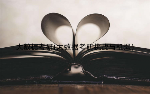 大数据考研(大数据考研挑战与机遇)