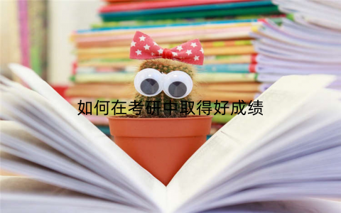 如何在考研中取得好成绩