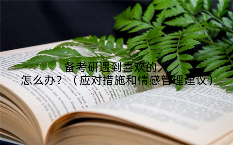 备考研遇到喜欢的人怎么办？（应对措施和情感管理建议）