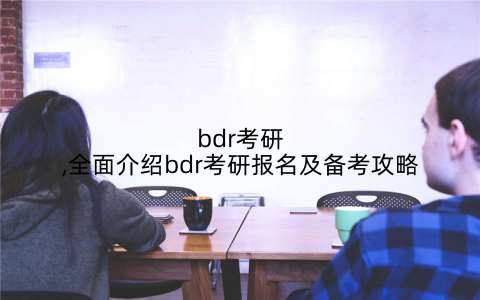 bdr考研,全面介绍bdr考研报名及备考攻略