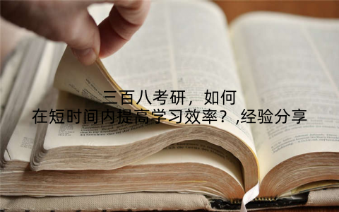 三百八考研,如何在短时间内提高学习效率?,经验分享