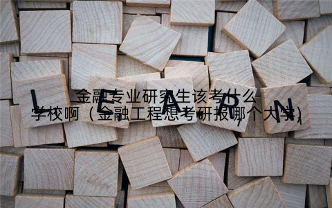 金融专业研究生该考什么学校啊(金融工程想考研报哪个大学)
