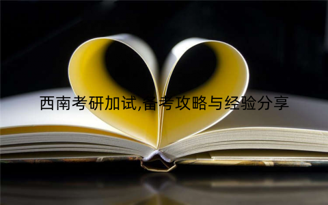 西南考研加试,备考攻略与经验分享