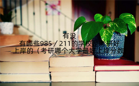 有没有哪些985/211的学校是考研好上岸的(考研哪个大学最好上岸分数)