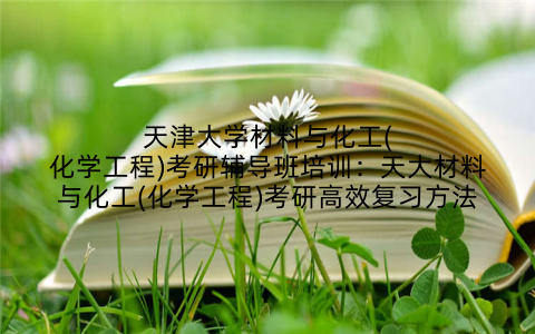 天津大学材料与化工(化学工程)考研辅导班培训：天大材料与化工(化学工程)考研高效复习方法