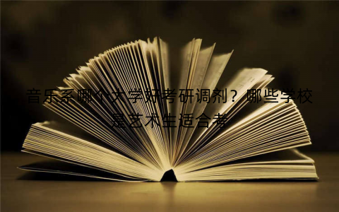 音乐系哪个大学好考研调剂？哪些学校是艺术生适合考
