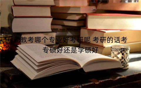 成教考哪个专业好考研呢 考研的话考专硕好还是学硕好