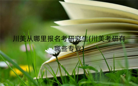 川美从哪里报名考研究生(川美考研有哪些专业)