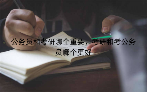 公务员和考研哪个重要，考研和考公务员哪个更好