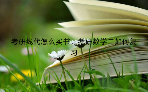 考研线代怎么买书,考研数学二如何复习