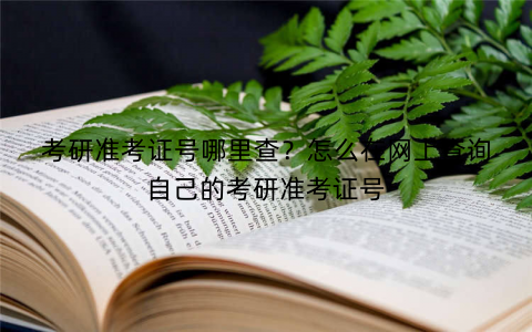 考研准考证号哪里查？怎么在网上查询自己的考研准考证号