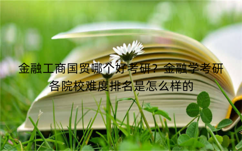 金融工商国贸哪个好考研？金融学考研各院校难度排名是怎么样的