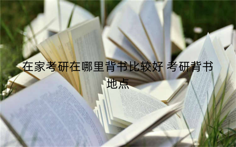 在家考研在哪里背书比较好 考研背书地点