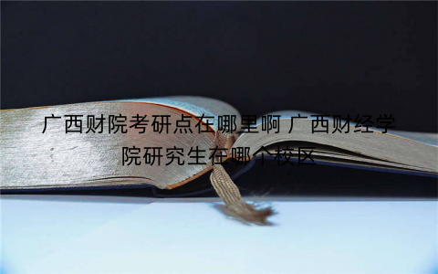 广西财院考研点在哪里啊 广西财经学院研究生在哪个校区